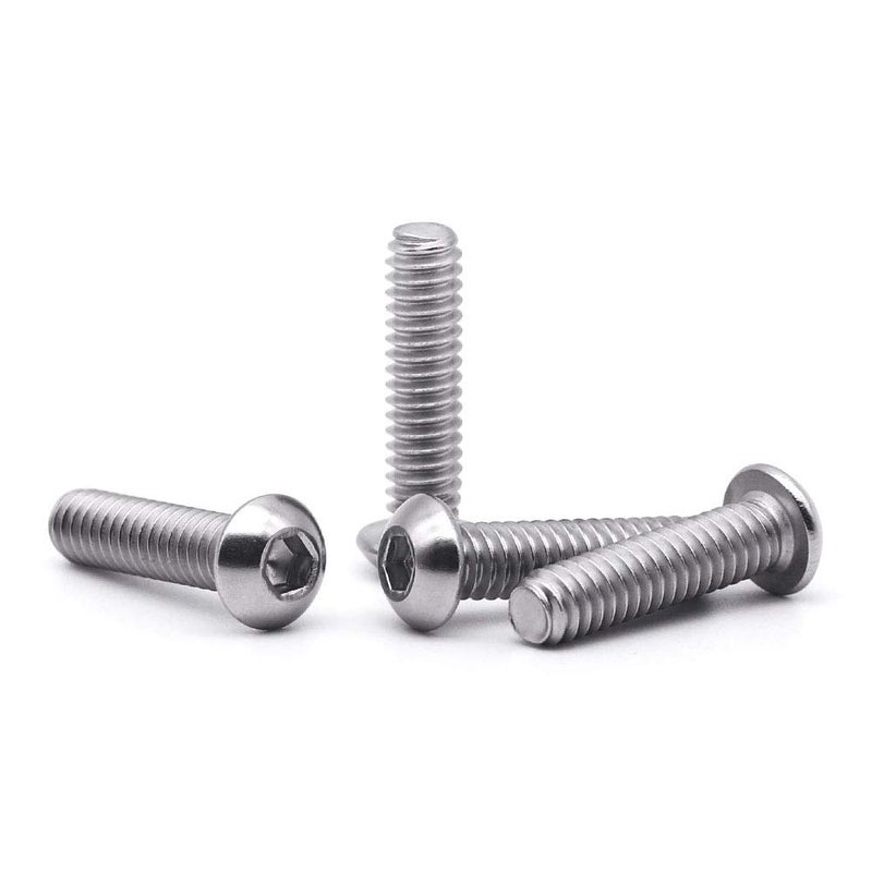 EASTLO M8-1.25 x 70mm Button Head Socket Cap Screws 304 Stainless Steel 18-8 Hex Socket Cap Screws  Allen Hex Drive  Full Thread  Coarse Thread UNC  10 PCS - Image 3
